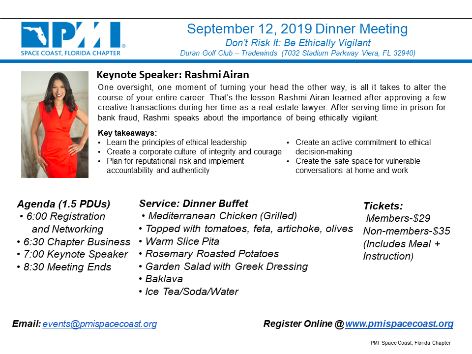 September Dinner Event Flyer